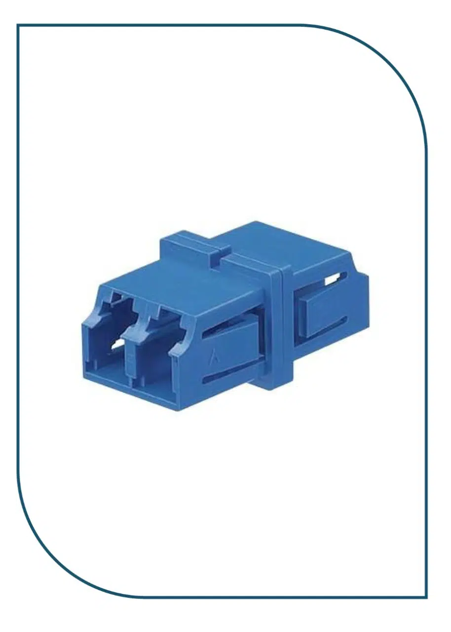 Panduit CMDSLCZBU – Mini-Com® Duplex LC Fiber Adapter Module, Singlemode, Blue CMDSLCZBU