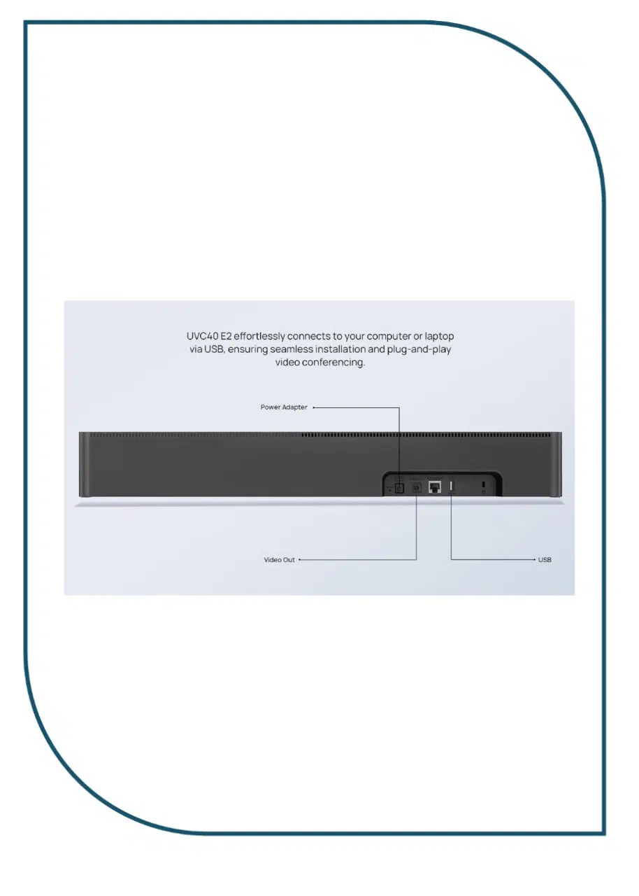 Yealink UVC40 E2 – All-in-One Intelligent USB Video Bar UVC40 E2