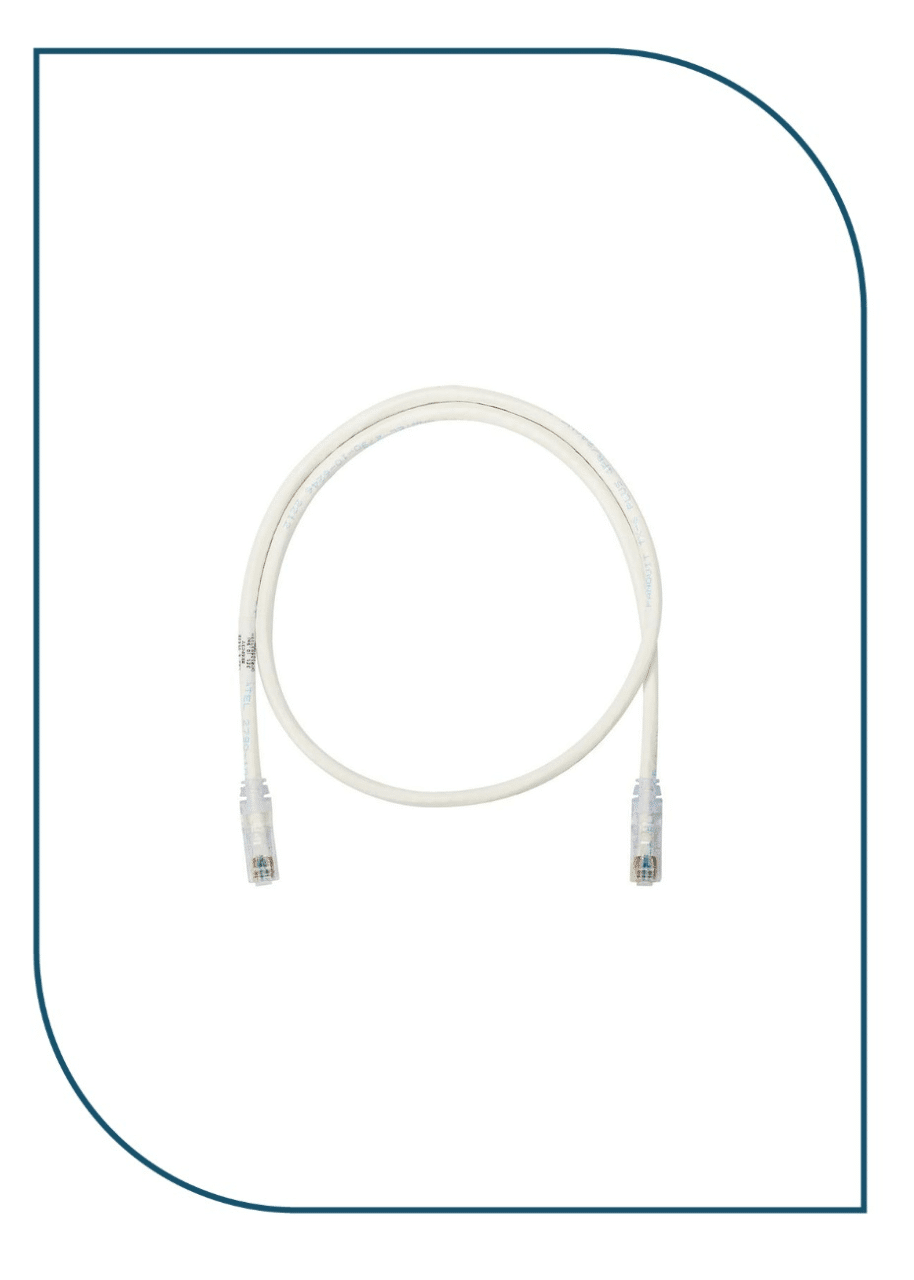 Panduit UTP6ASDL2.5M – Category 6A U/UTP Patch Cord, CM, Off White, 2.5m UTP6ASDL2.5M