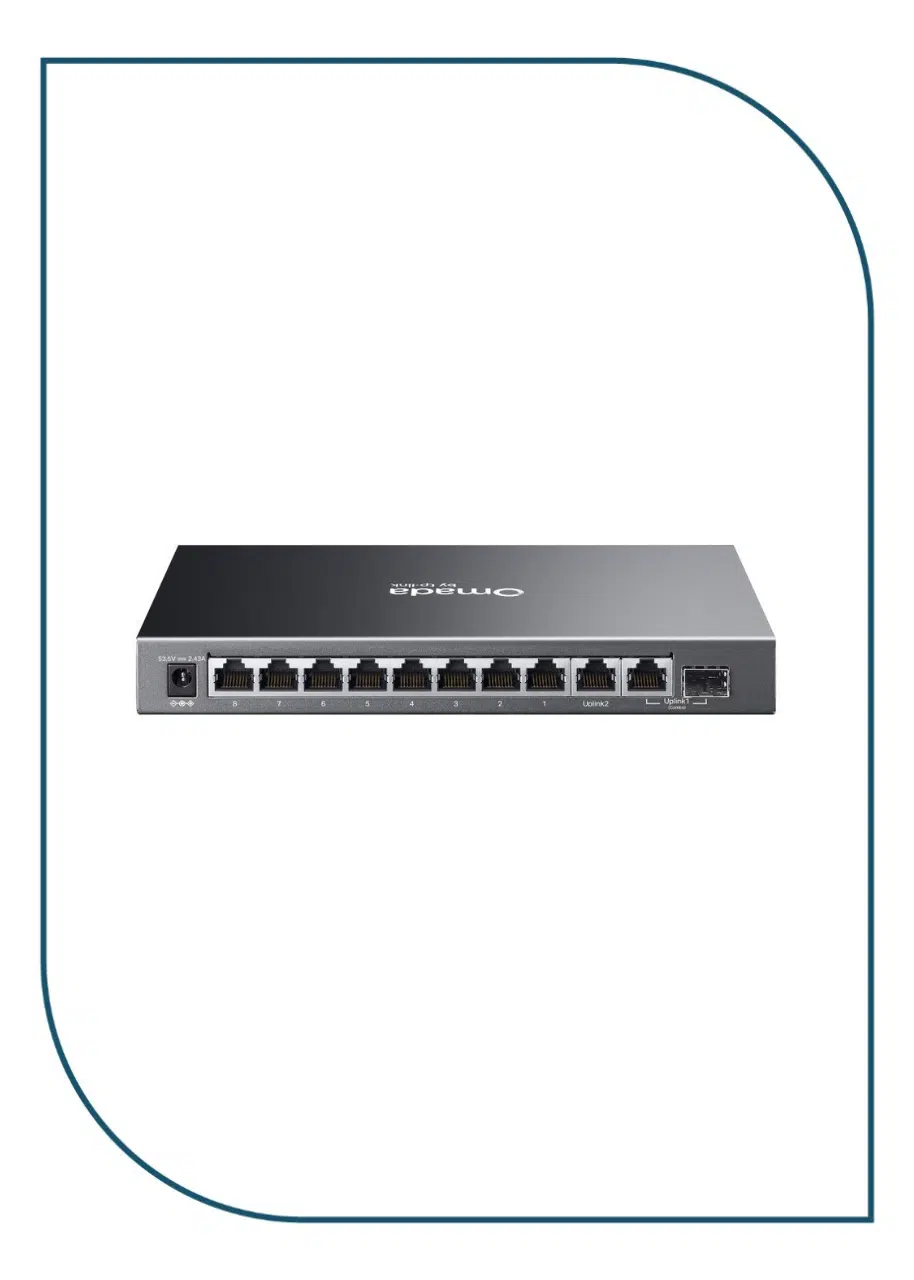 TP-Link Omada ES210GMP – 10-Port Gigabit Easy Managed Switch with 8-Port PoE+ ES210GMP