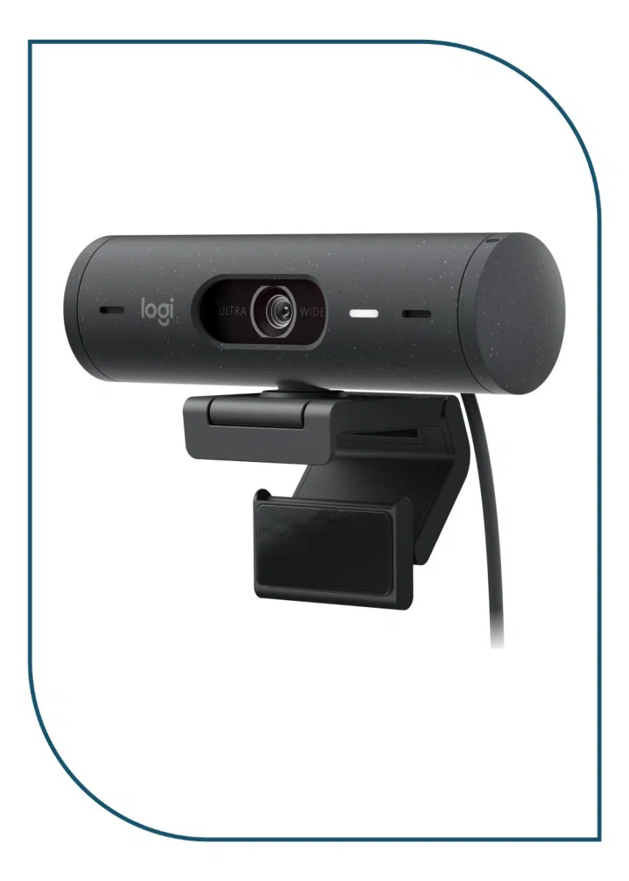 Logitech Brio 500 Full HD 1080p Webcam with Auto-Framing & Show Mode – Graphite – USB-C Logitech Brio 500