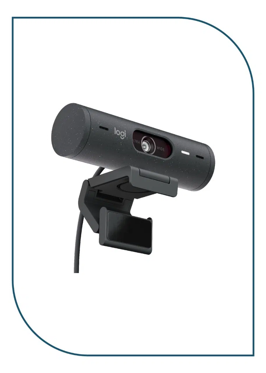Logitech Brio 500 Full HD 1080p Webcam with Auto-Framing & Show Mode – Graphite – USB-C Logitech Brio 500