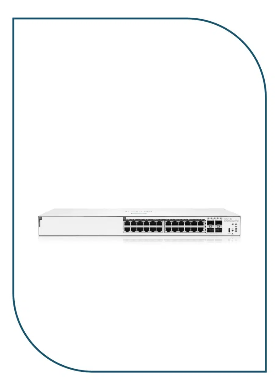 HPE Networking Instant On Switch 1940 24-Port Gigabit Class 4 PoE, 4-Port SFP+ 240W — S4A31A S4A31A